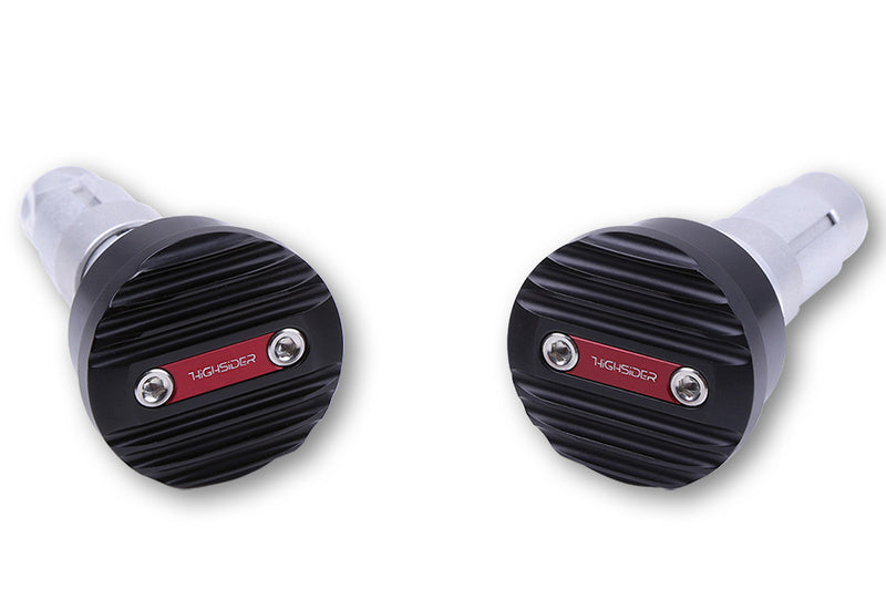 HIGHSIDER pro Wave Handlebar Ends Black (Pair)