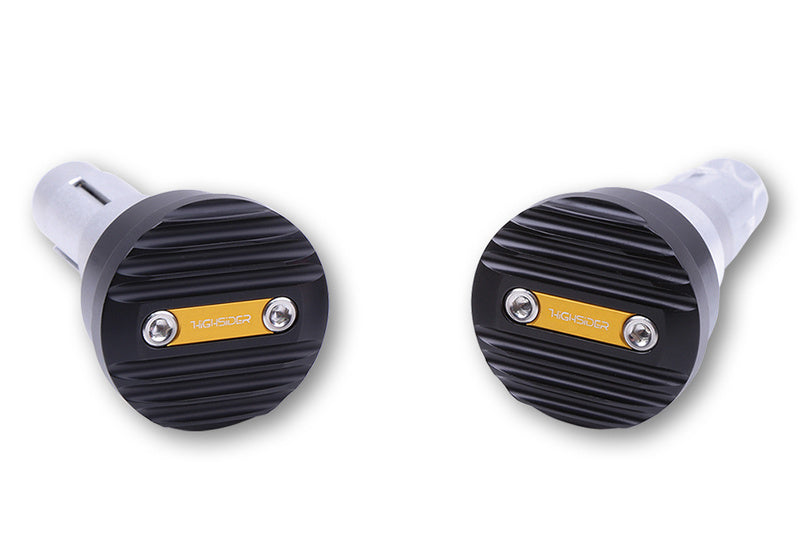 HIGHSIDER pro Wave Handlebar Ends Black (Pair)