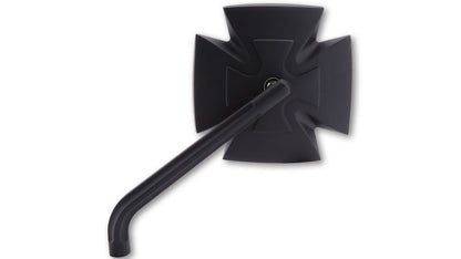 HIGHSIDER pro Handlebar Mirror Iron Cross Black (Pair)