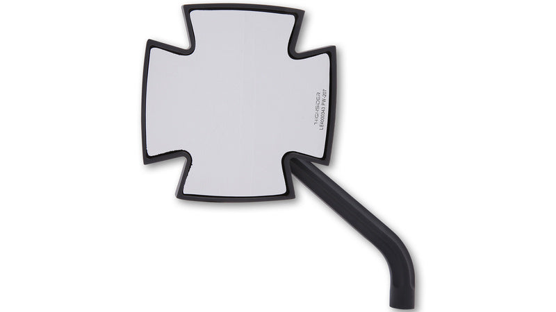 HIGHSIDER pro Handlebar Mirror Iron Cross Black (Pair)