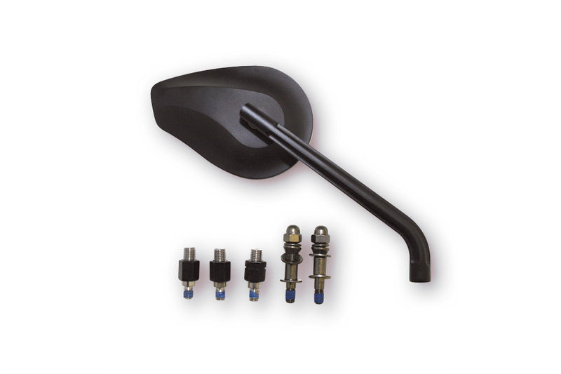 HIGHSIDER pro Handlebar Mirror Phoenix 1 Black (Pair)