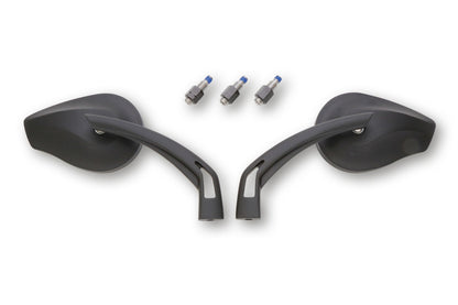 HIGHSIDER pro Handlebar Mirror Phoenix 2 Black (Pair)