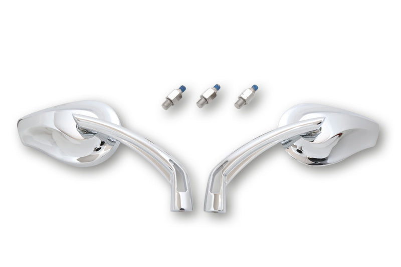 HIGHSIDER pro Handlebar Mirror Phoenix 2 Black (Pair)