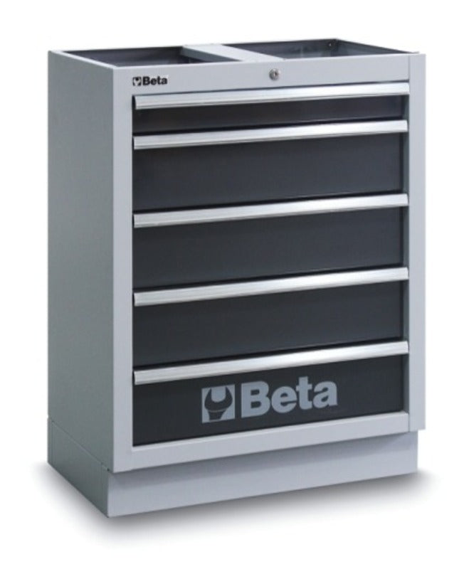 BETA Fixed Module 5 Drawers Gray