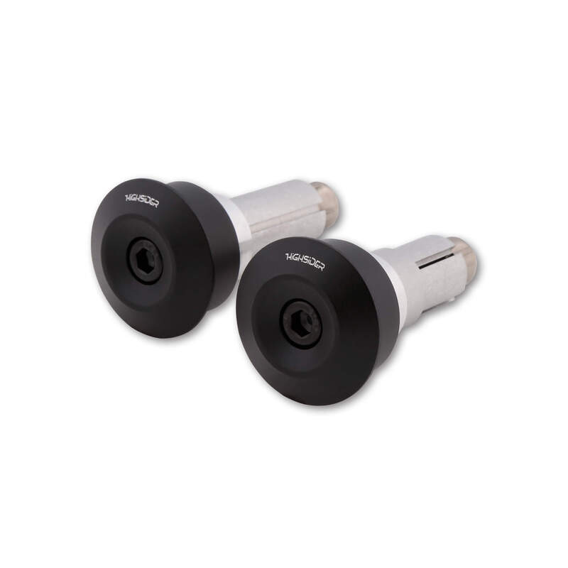HIGHSIDER pro Dot-Blast Handlebar Ends Black (Pair)