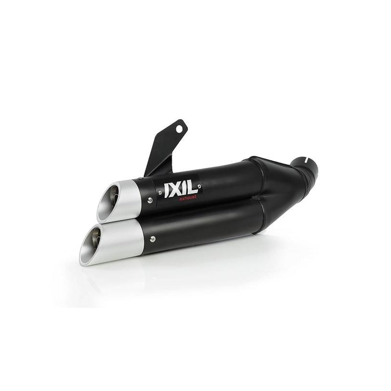 IXIL Dual Hyperlow L3XB Silencer Stainless Steel Black / Aluminium - Kawasaki Versys 1000 - XK7384XB
