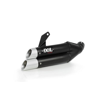 IXIL Dual Hyperlow L3XB Silencer Stainless Steel Black / Aluminium - Kawasaki Versys 1000 - XK7384XB