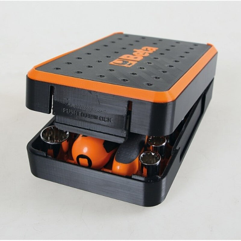 BETA Assortment of 11 hexagon sockets, 21 bits and 7 accessories, in plastic case