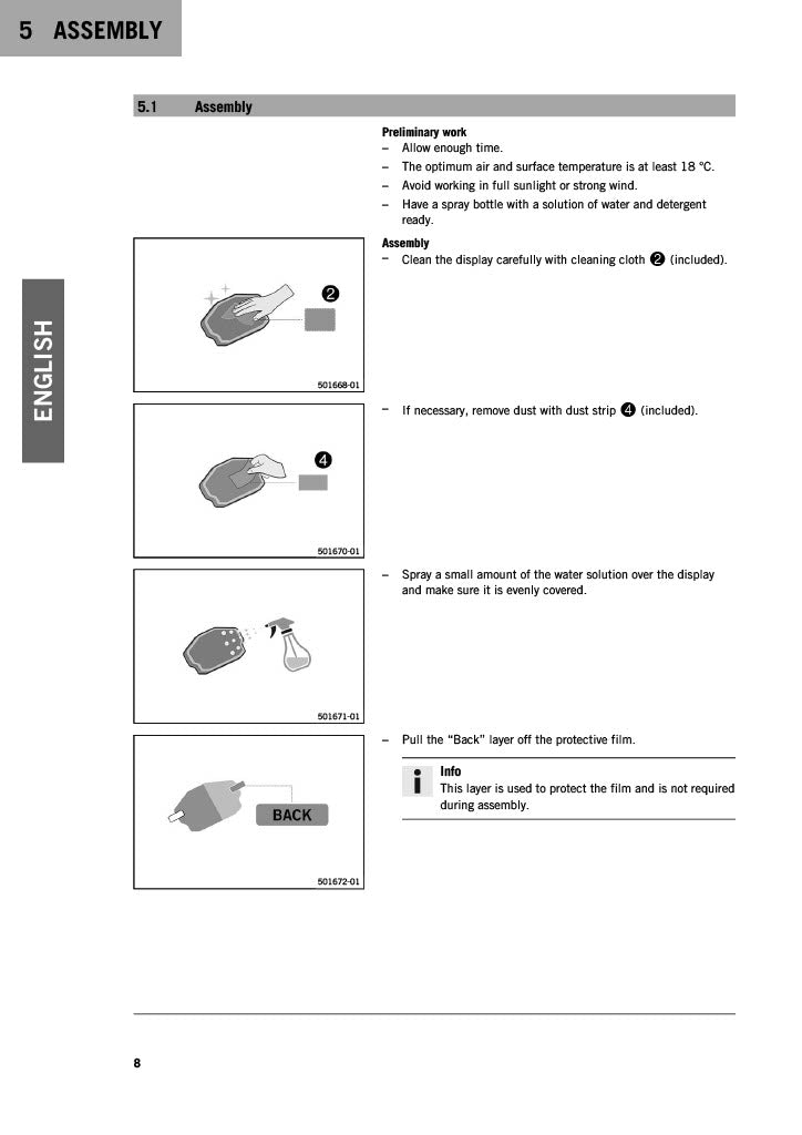 Display protection sticker 1290 SUPER ADVENTURE  17-21