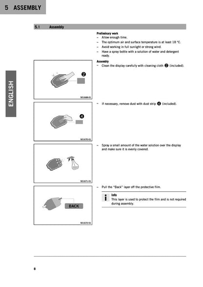 Display protection sticker 1290 R2R  1290 SUPER ADVENTURE  21-24