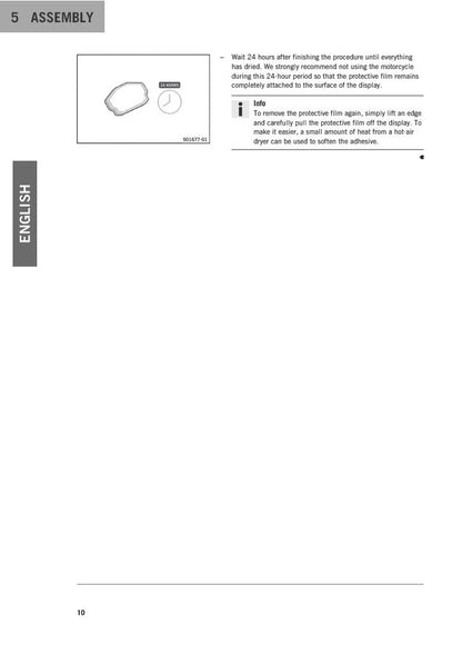 Display protection sticker 1290 R2R  1290 SUPER ADVENTURE  21-24