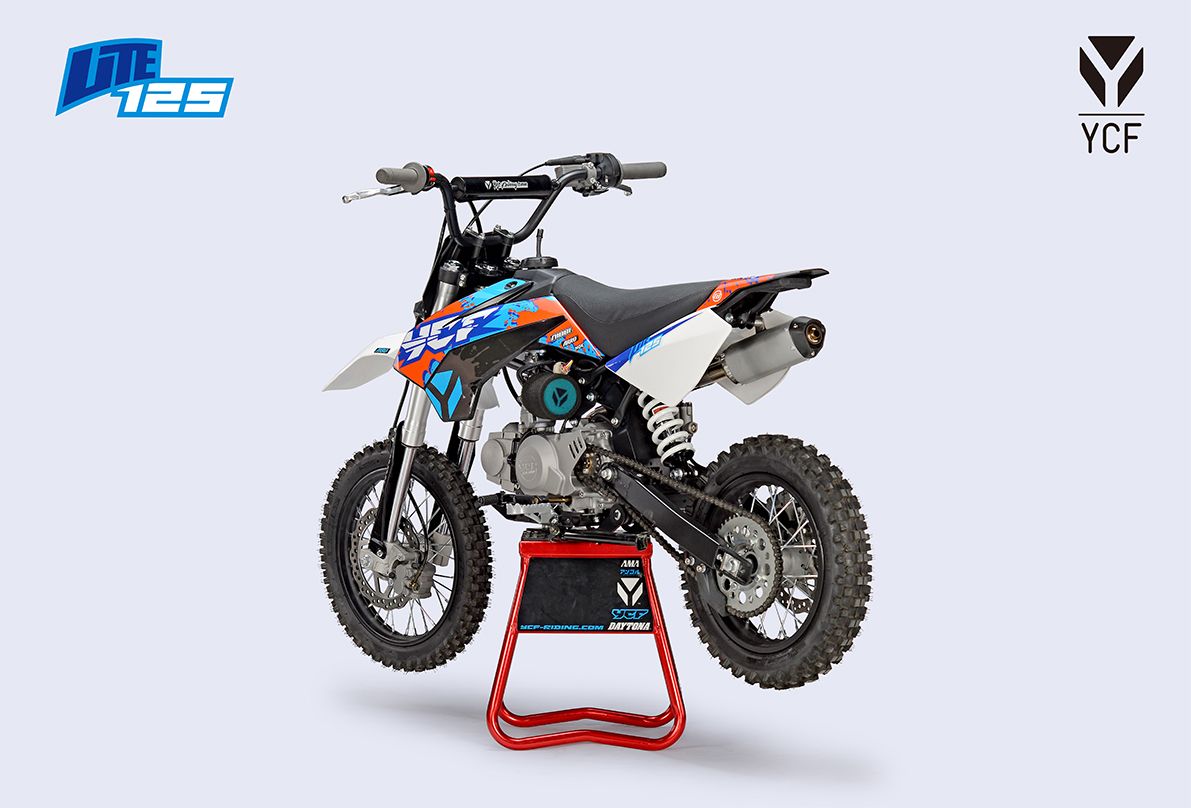 YCF LITE 125 BLAUW ORANJE