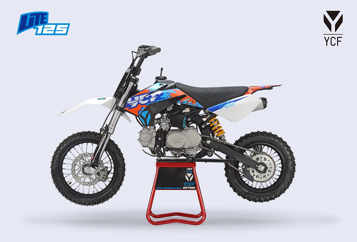 YCF LITE 125 BLAUW ORANJE