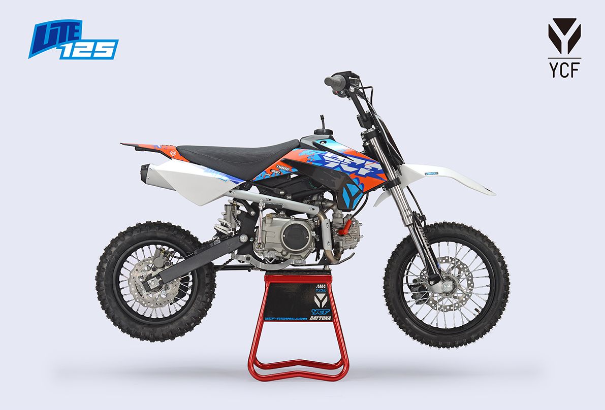 YCF LITE 125 BLAUW ORANJE