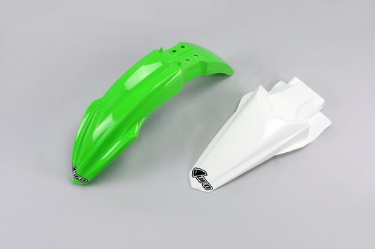UFO Front/rear fender set OEM color Kawasaki KX85