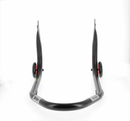 BIHR Home Track Paddock Stand Rear "V" Fixed Adapters Black with Red Wheels