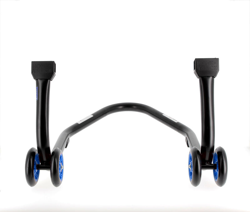 BIHR Home Track Paddock Stand Rear "L" Adapters Black with Blue Wheels 