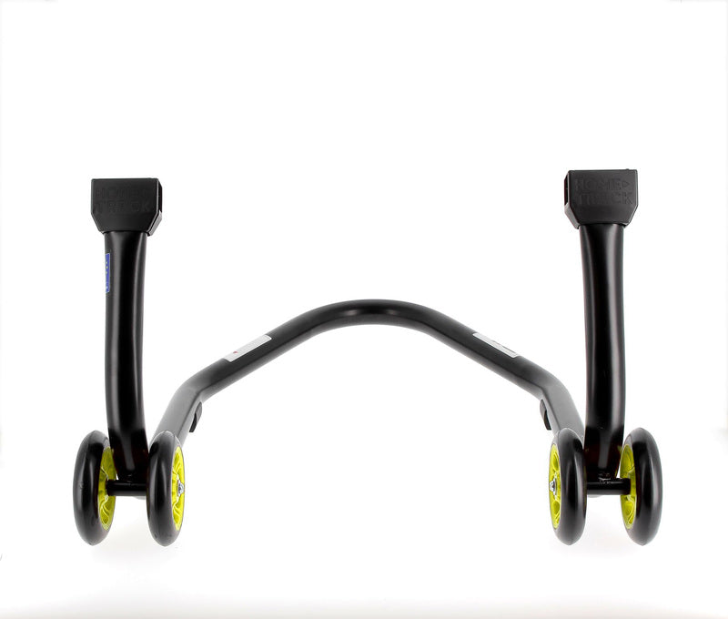 BIHR Home Track Paddock Stand Rear "V" Adapters Black with Yellow Wheels