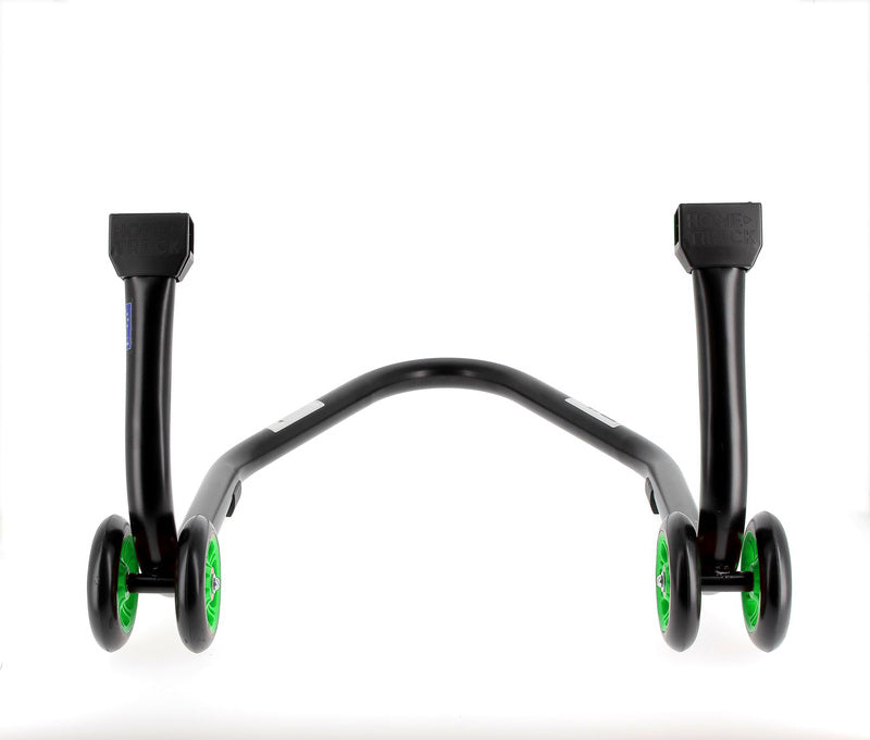 BIHR Home Track Paddock Stand Rear "V" Adapters Black with Green Wheels