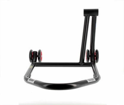 BIHR Home Track Paddock Stand Single Sided Right Black with Red Wheels 