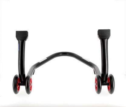 BIHR Home Track Paddock Stand Rear "L" Adapters Black with Red Wheels 