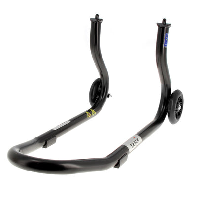 BIHR Home Track Paddock Stand Front Fixed Adapters Black with Black Wheels