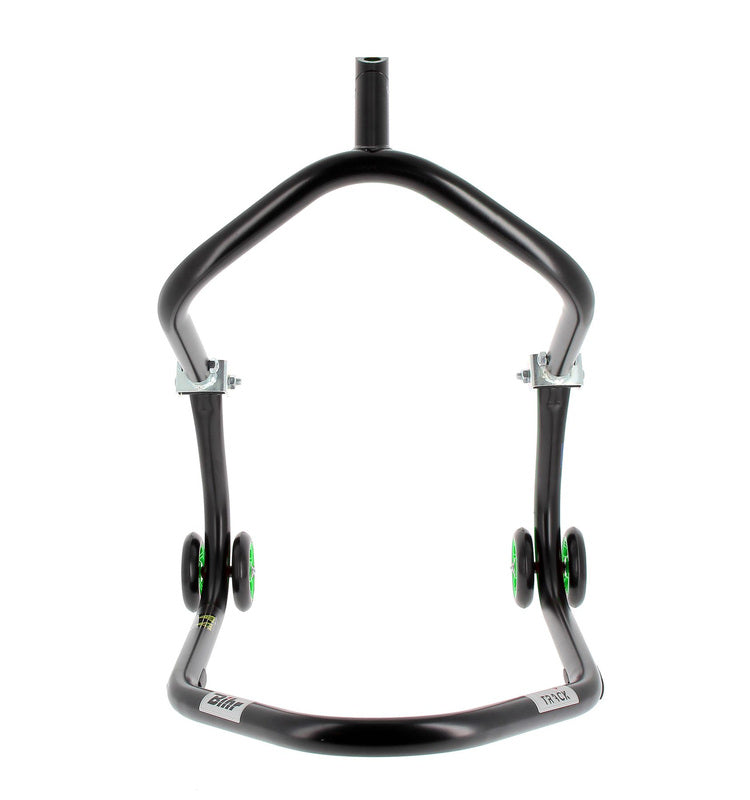 BIHR Home Track Paddock Stand Front Headset Black with Green Wheels 