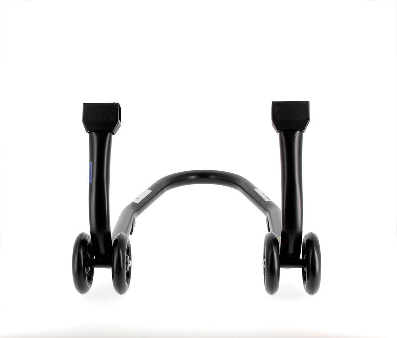 BIHR Home Track Paddock Stand Front Black with Black Wheels 