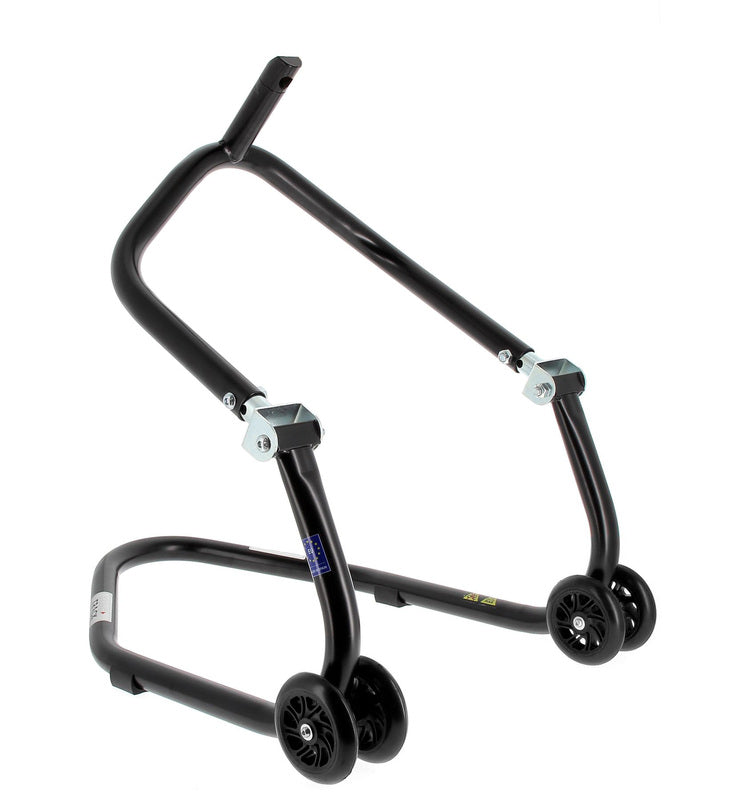 BIHR Home Track Paddock Stand Front Headset Black with Black Wheels