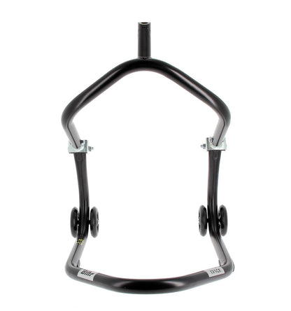 BIHR Home Track Paddock Stand Front Headset Black with Black Wheels