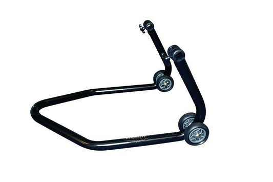 REAR PADDOCK STAND BLACK WITH "V" BRACKETS 