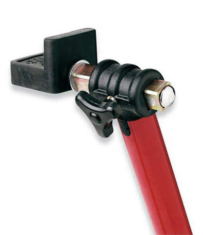 REAR PADDOCK STAND BLACK WITH RUBBER SUPPORTS 