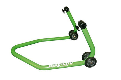 REAR PADDOCK STAND GREEN WITH "V" SUPPORTS 