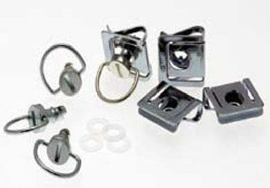 COMPLETE MONTAGEKIT 4 DZEUS   SCHROEFCLIP + RING 6MM SNELSLUITING KUIP