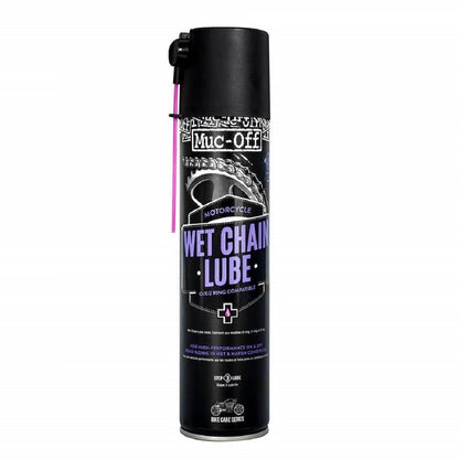 MUC-OFF Wet Chain Lube - spuitbus 400 ml x12