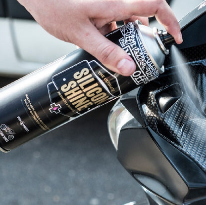 MUC-OFF Motorcycle Silicone Shine - spuitbus 500 ml X12