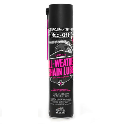 MUC-OFF Motorcycle All-Weather Chain Lube - spuitbus 400 ml X12