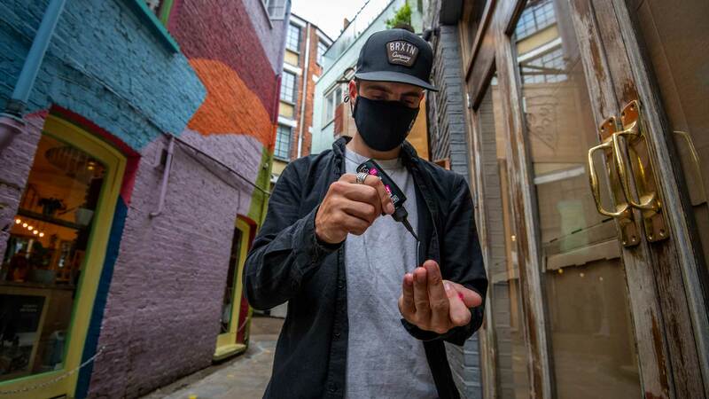 MUC-OFF Reusable Face Mask Black Size S