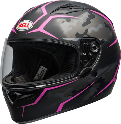 BELL Qualifier Helm - Stealth Camo Matte Black/Pink