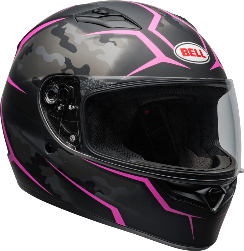 BELL Qualifier Helm - Stealth Camo Matte Black/Pink