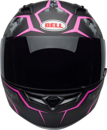 BELL Qualifier Helm - Stealth Camo Matte Black/Pink