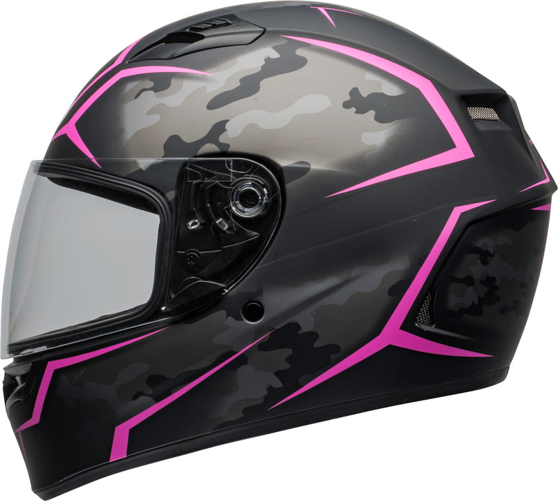BELL Qualifier Helm - Stealth Camo Matte Black/Pink
