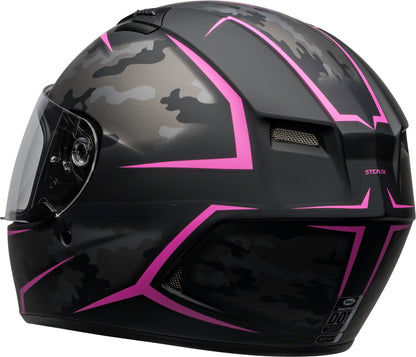 BELL Qualifier Helm - Stealth Camo Matte Black/Pink