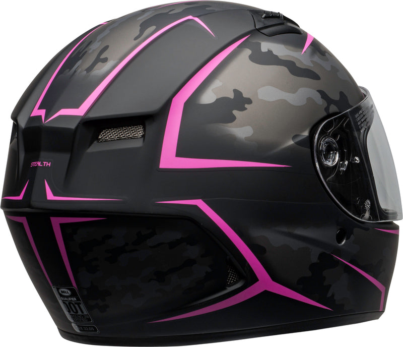 BELL Qualifier Helm - Stealth Camo Matte Black/Pink