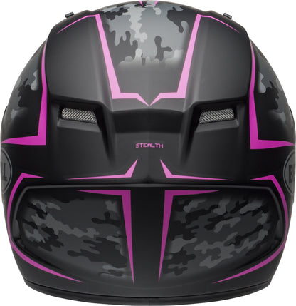 BELL Qualifier Helm - Stealth Camo Matte Black/Pink
