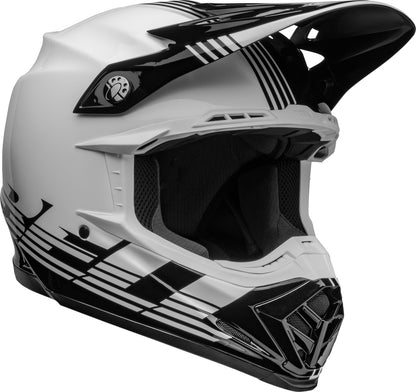 BELL Moto-9 Mips Helm - Louver Gloss Black/White