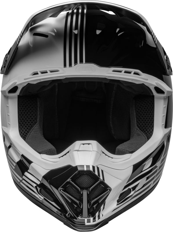 BELL Moto-9 Mips Helm - Louver Gloss Black/White