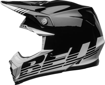 BELL Moto-9 Mips Helm - Louver Gloss Black/White