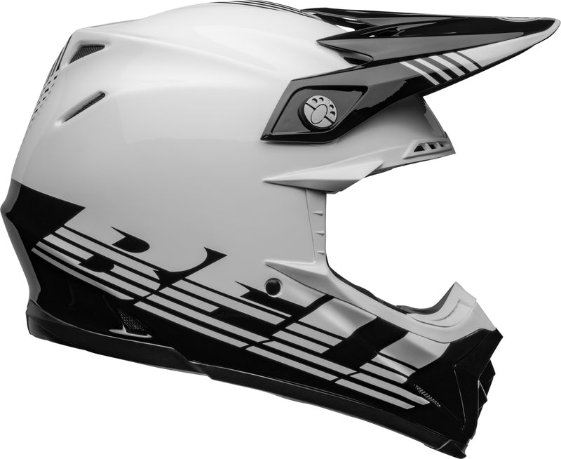 BELL Moto-9 Mips Helm - Louver Gloss Black/White