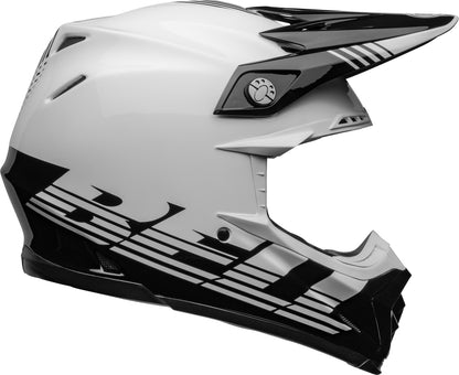 BELL Moto-9 Mips Helm - Louver Gloss Black/White